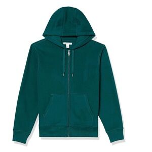 Unisex Teal Full-Zip Hoodie sweatshirt XS Men Small Women